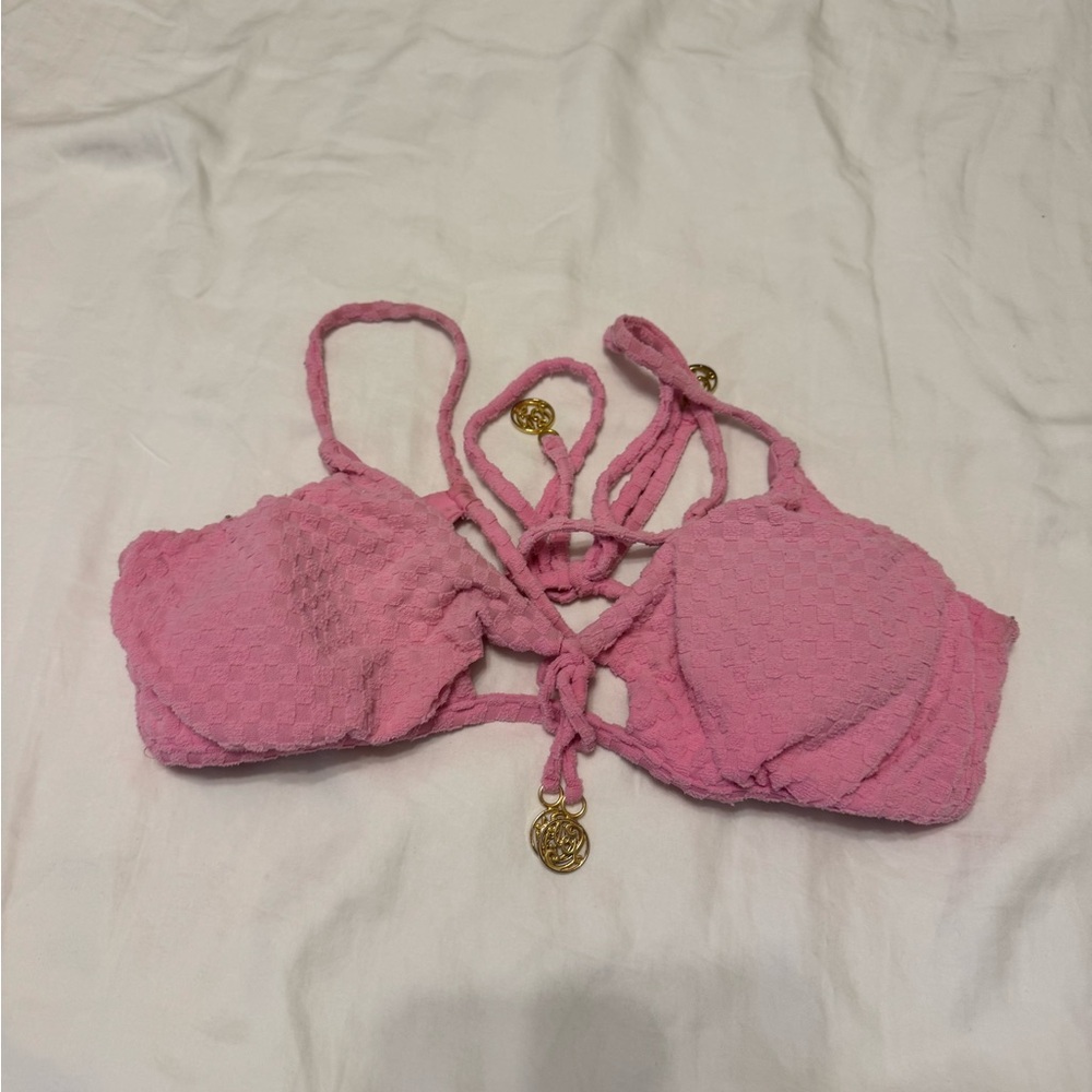 Lulifama Pink Bikini Top - Small